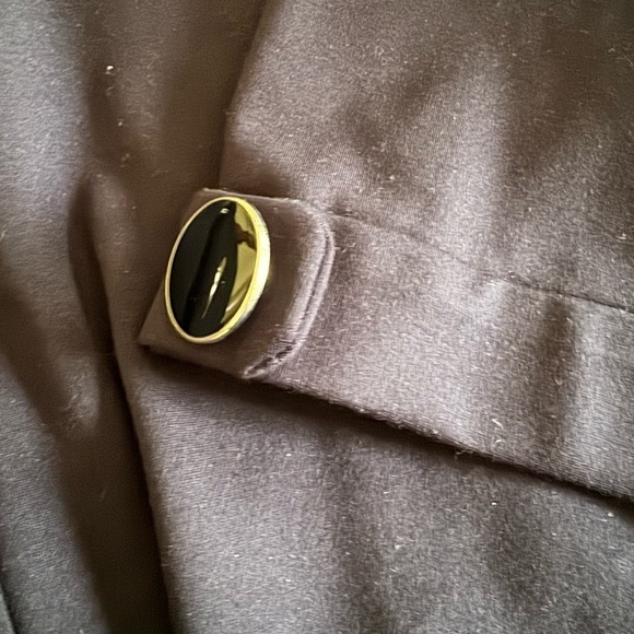 Dialogue Women's Navy Jacket Size 2x-3/4 sleeve with button detail on sleeve - Picture 5 of 5